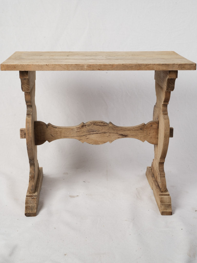 Mid-century pine trestle table