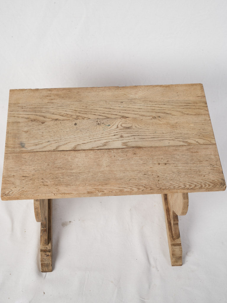 Weathered oak French console table