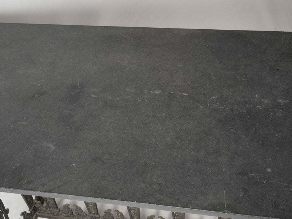 Refined antique finish table