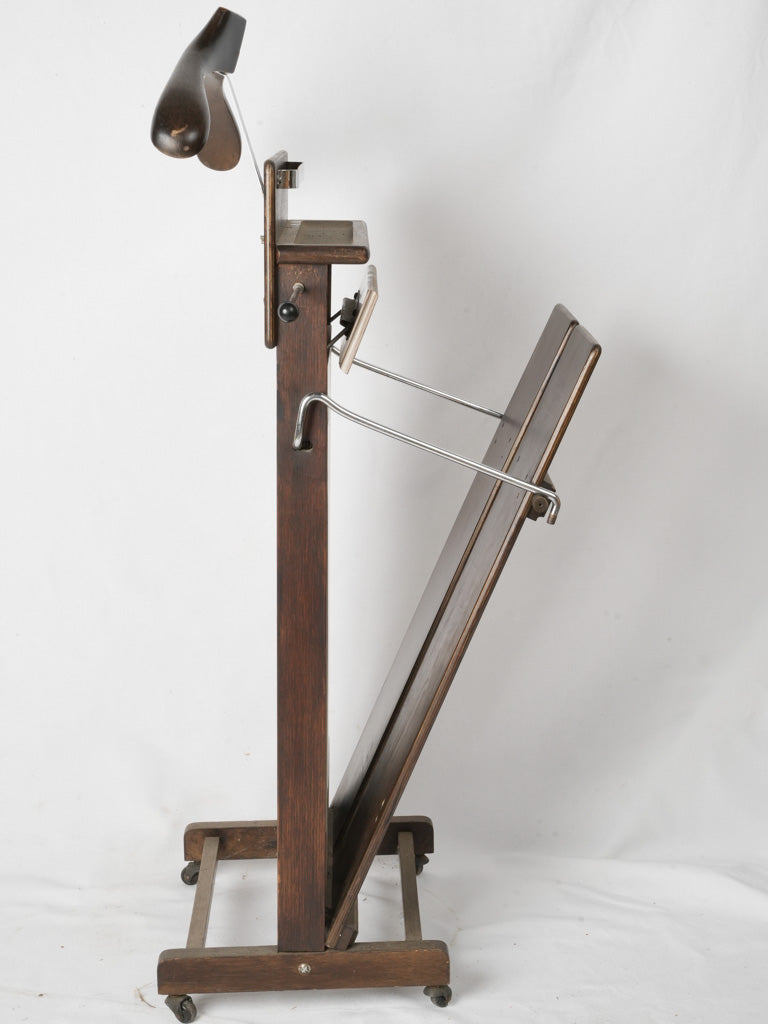 Timeless wood clothes valet from France | 1950s-french-wooden-clothes-valet-stand