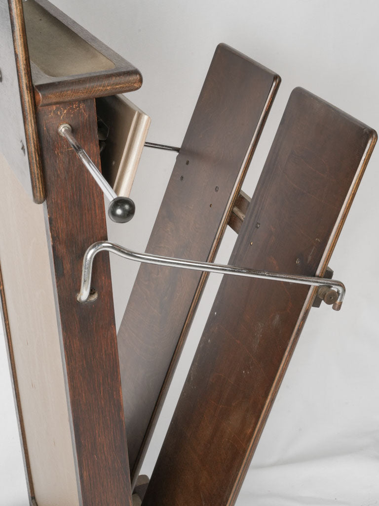 Stylish and functional 1950s French valet | 1950s-french-wooden-clothes-valet-stand