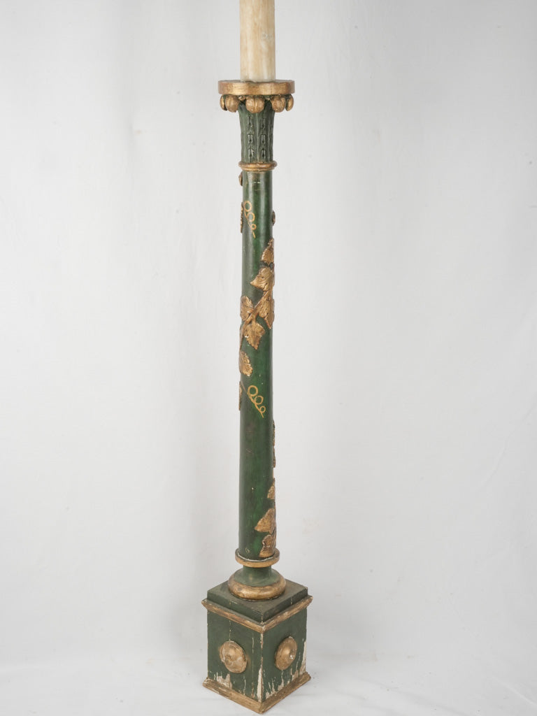Elegant antique Italian candlestick