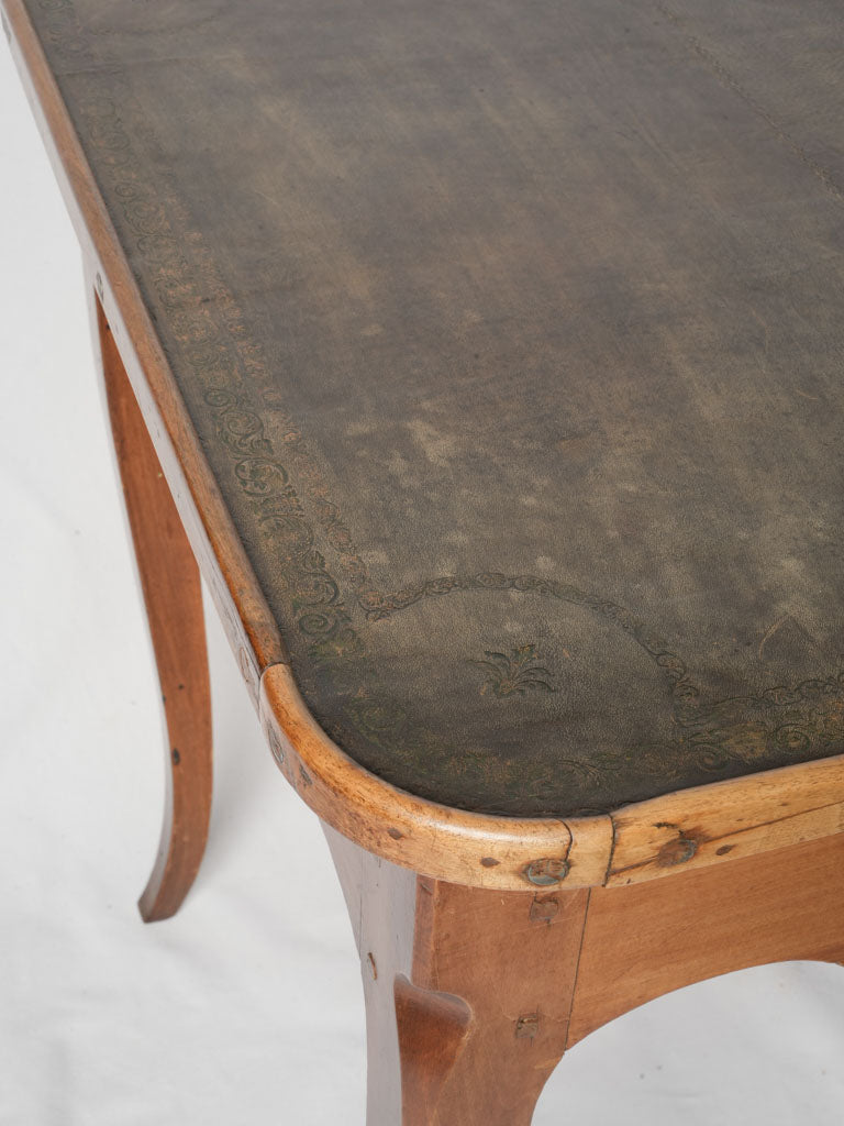 Rich walnut game table