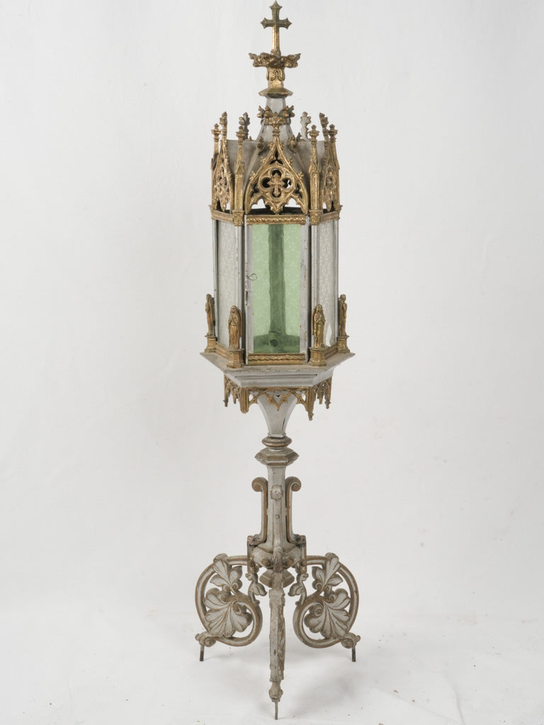 Par of Vntage Brass wth Verdgrs Candlestck Holders Wall Mount Par of Vntage Brass wth Verdgrs Candlestck Holders Wall Mount