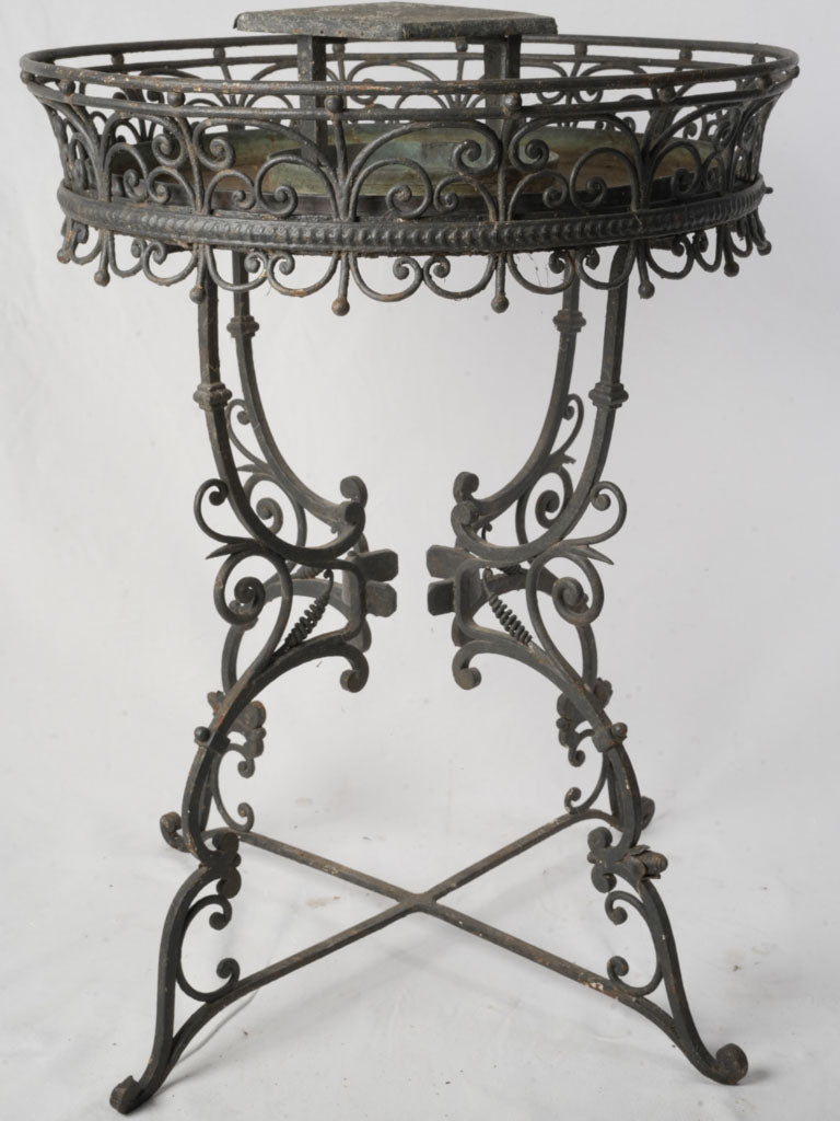 Sculptural Belle Époque Wrought-Iron Plant Stand c.1920 - 37½"