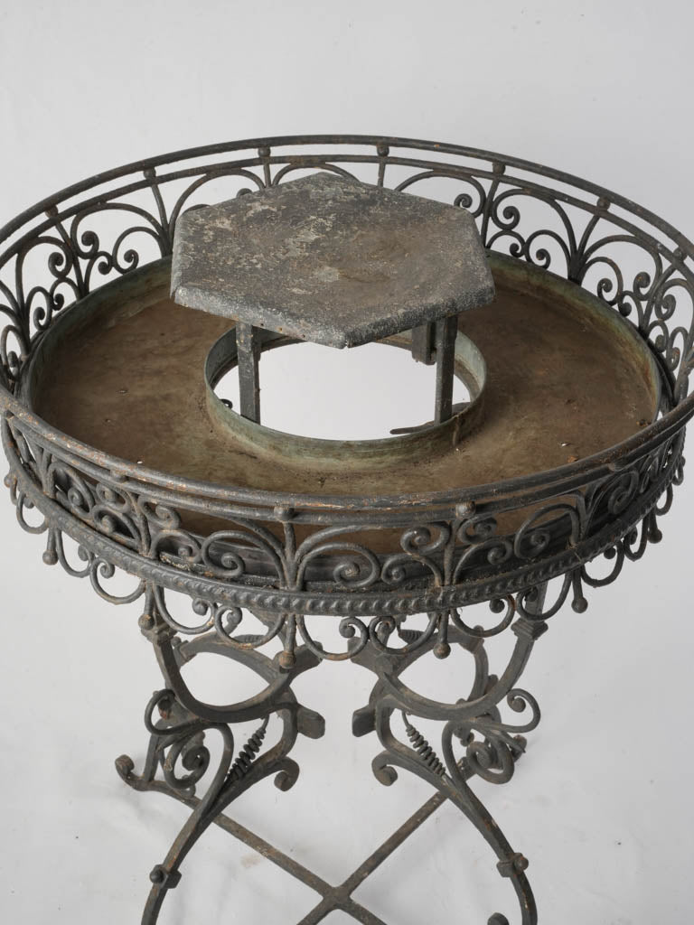 Sculptural Belle Époque Wrought-Iron Plant Stand c.1920 - 37½"