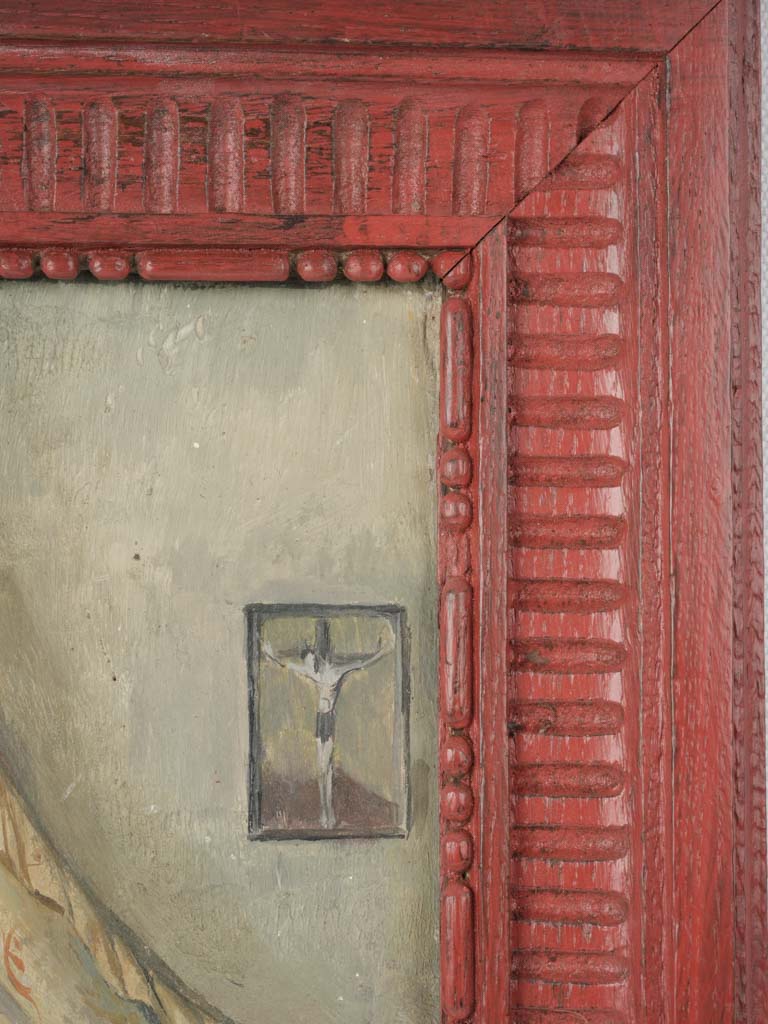 Elegant 19th-century bedroom panel painting