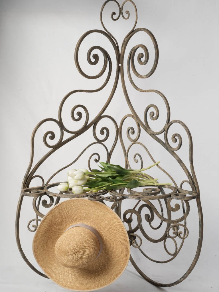 Aged French wall-mounted shelves