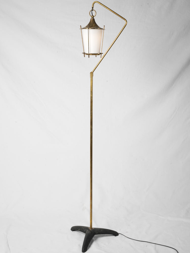Mid-century Italian brass floor lamp