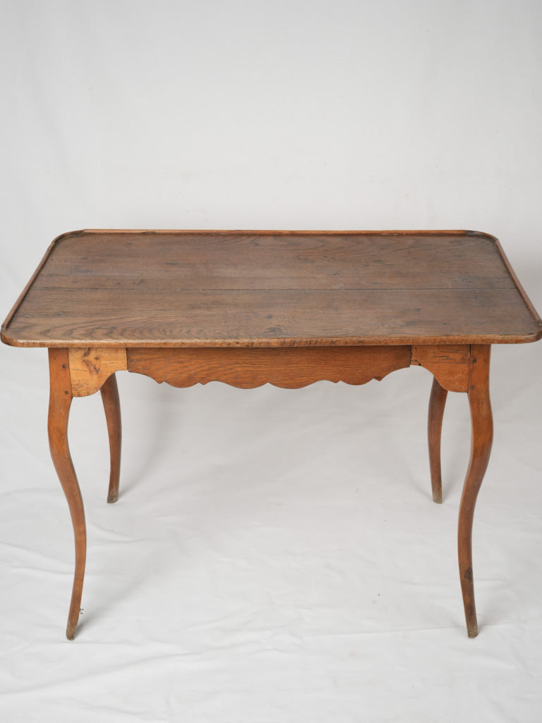 Exquisite oak and walnut wood desk