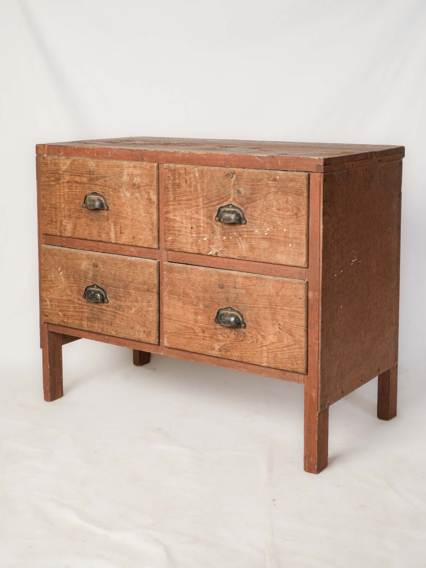 Rustic Four-Drawer Small Workshop Cabinet - 28¾"x 34¾"