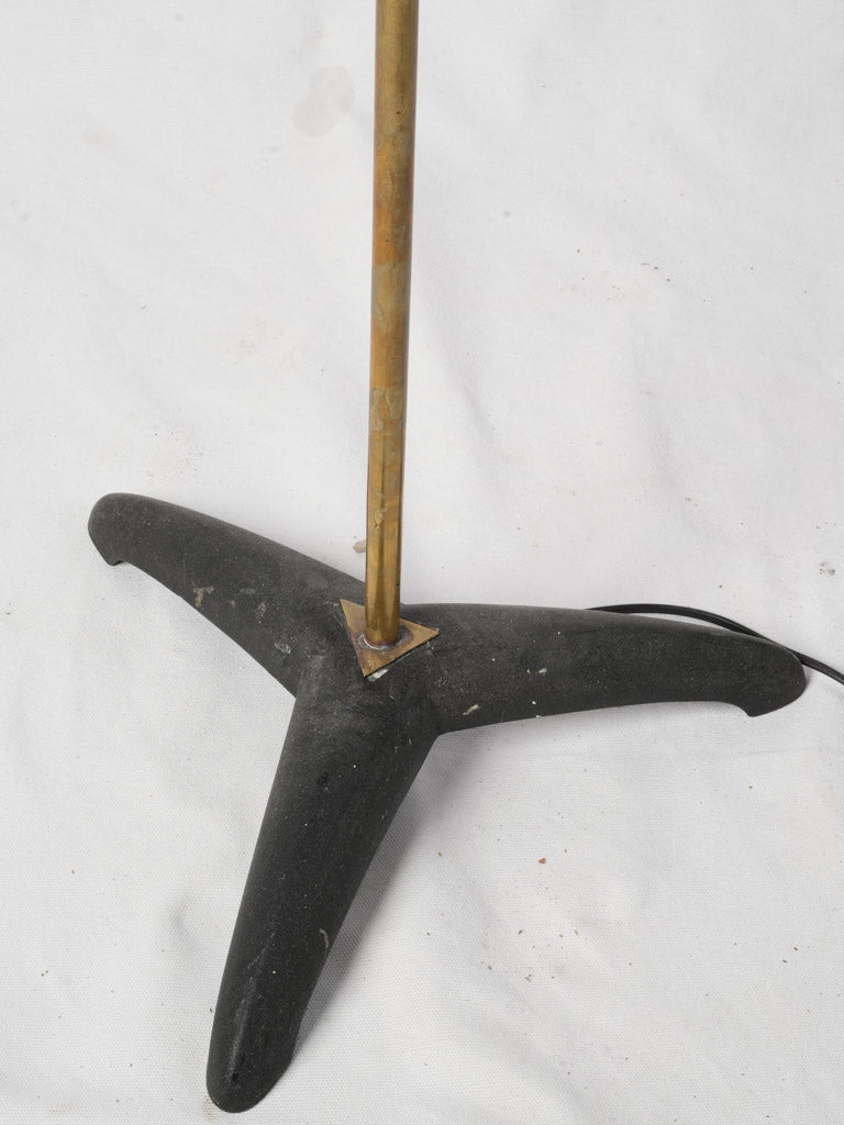 Patina finish mid-century floor lamp