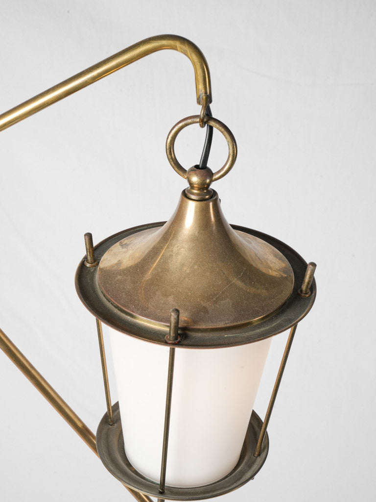 Minimalist black tripod base lamp