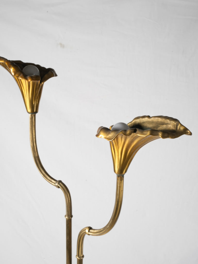 Timeless patina finish floor lamp