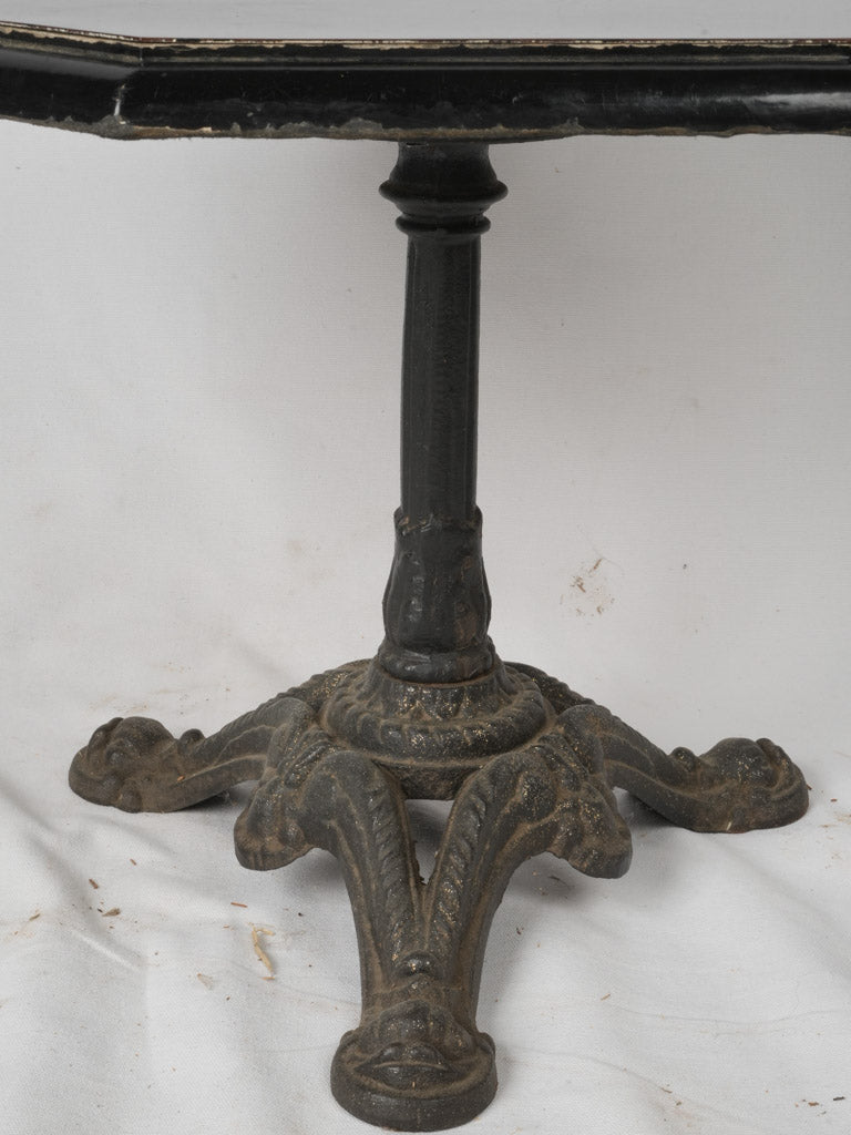 Timeless sturdy cast iron coffee table