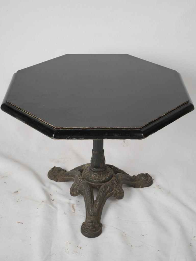 Antique octagonal cast iron coffee table