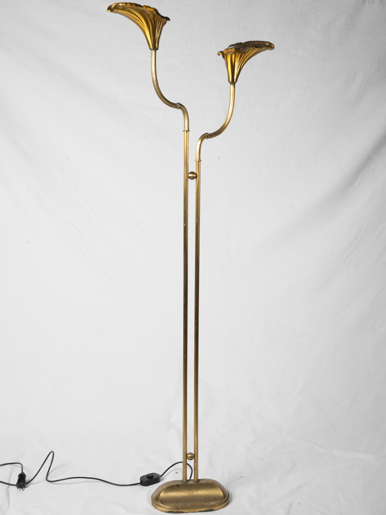 Elegant Italian dual-stem lamp