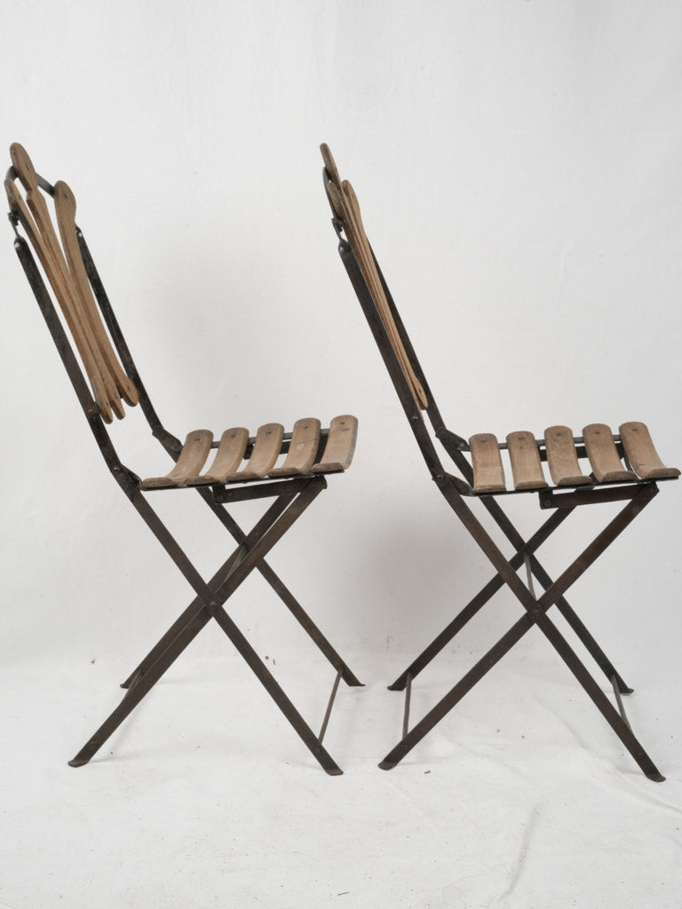 Gracefully designed vintage French chairs