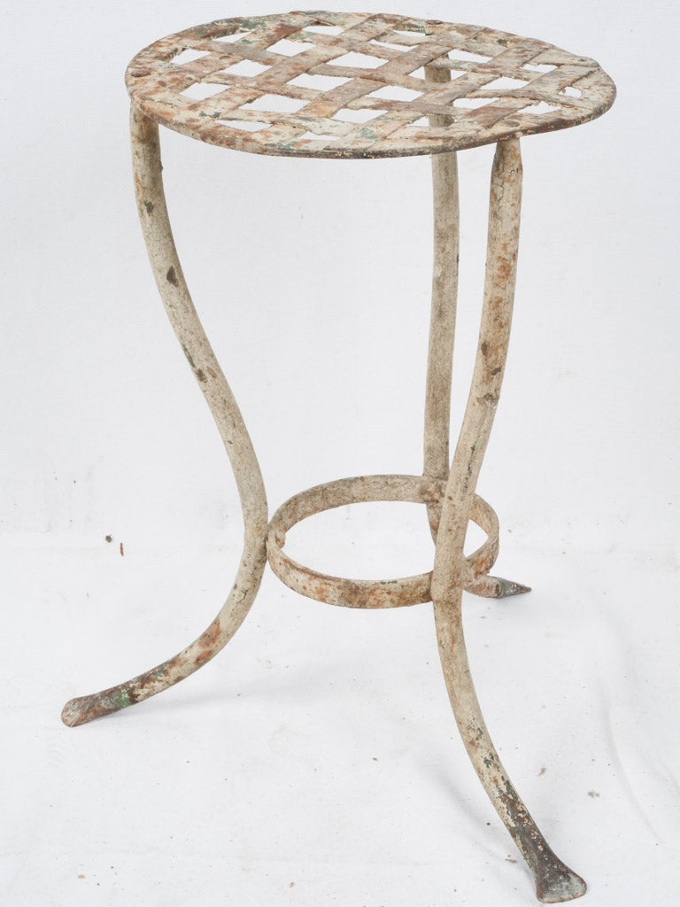 Elegant vintage iron garden seat