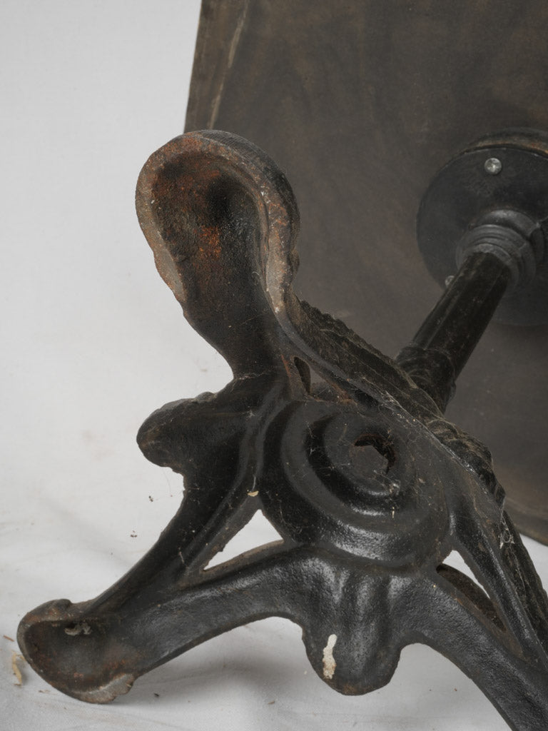 Elegant cast iron octagonal coffee table