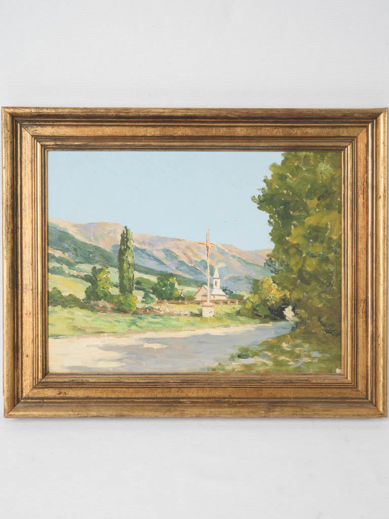 Vintage idyllic landscape canvas art