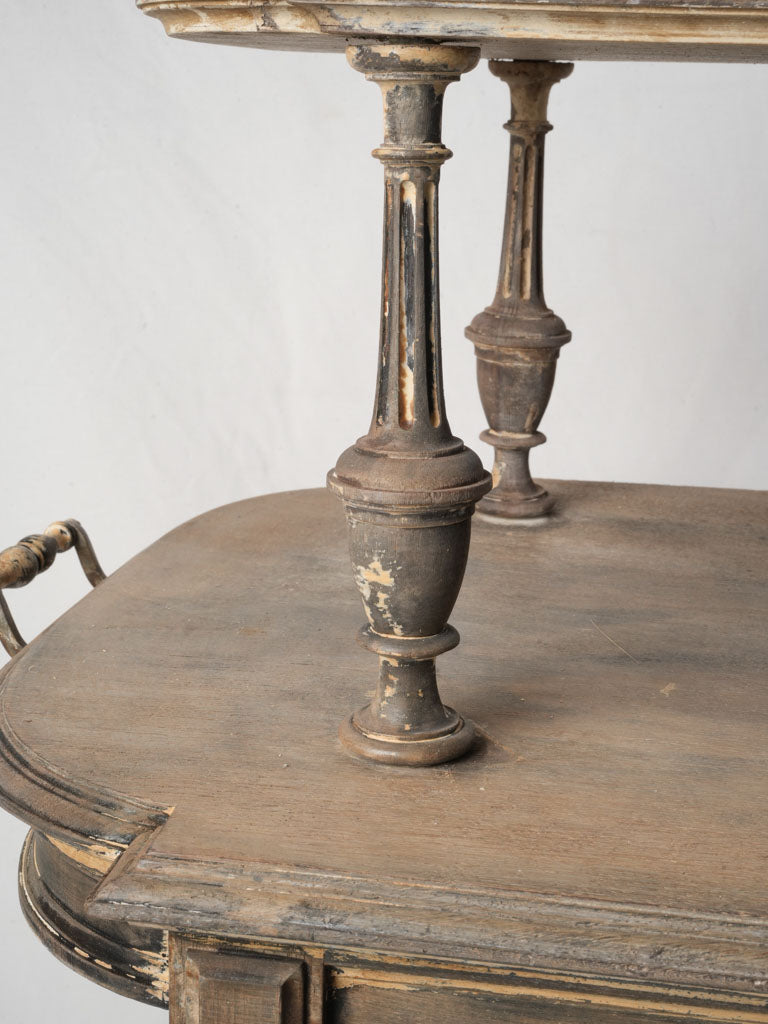 Refined patina side table