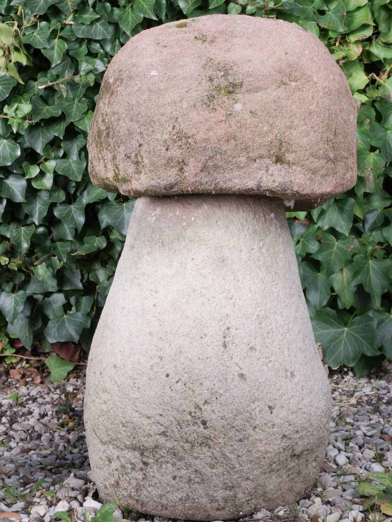 Authentic vintage garden mushroom decor