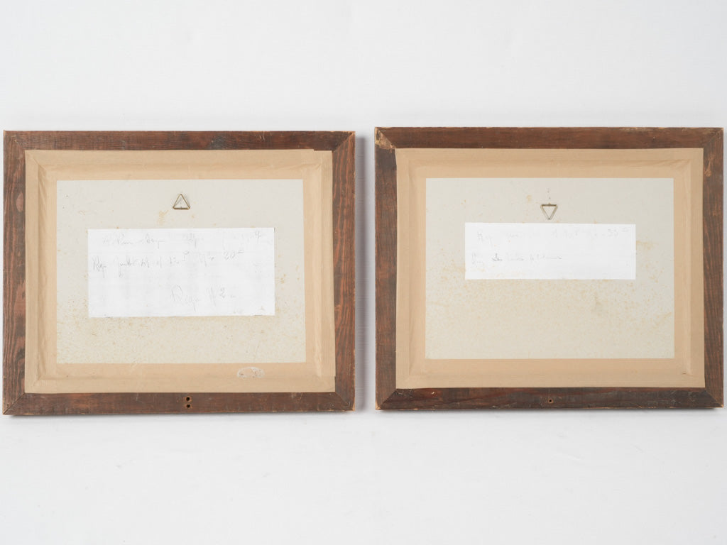 Rustic peaceful French oil paintings