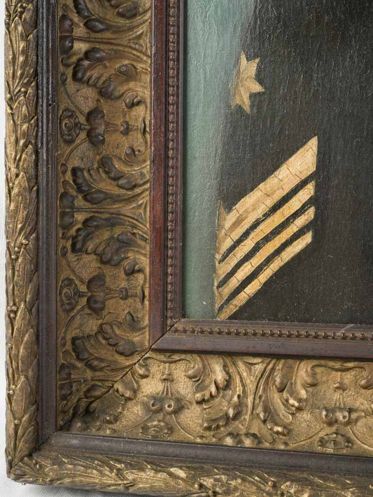Ornate gilt accents portrait