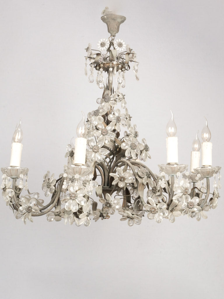 Opulent vintage French floral chandelier