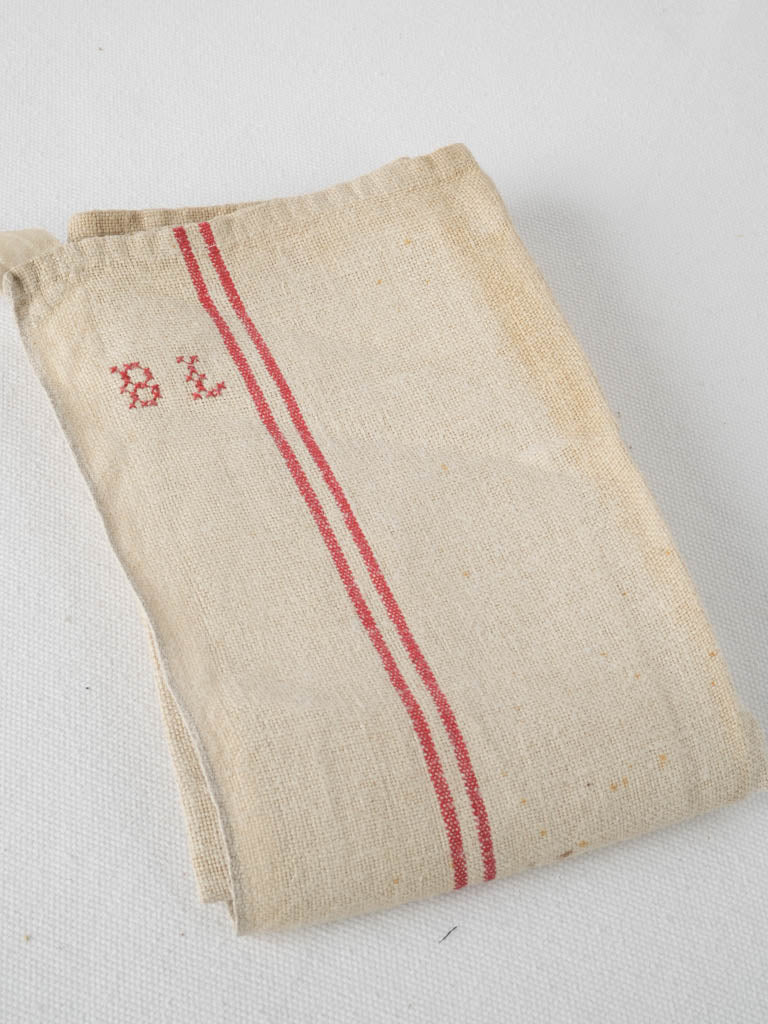 Vintage French Linen Tea Towel