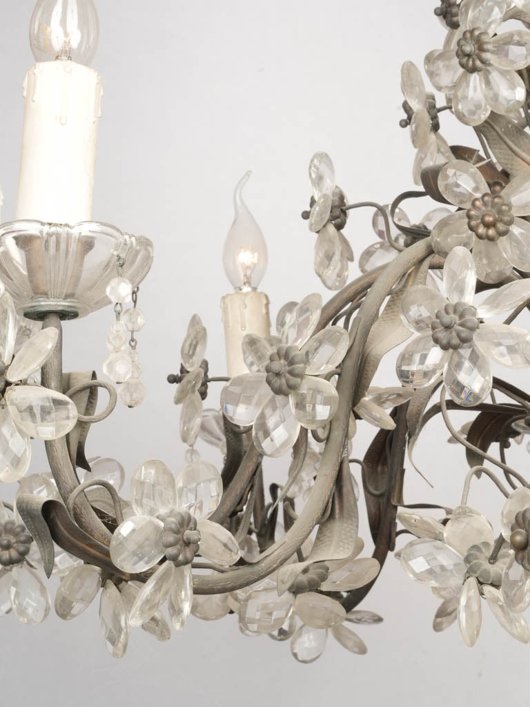 Classic 1950s style floral chandelier