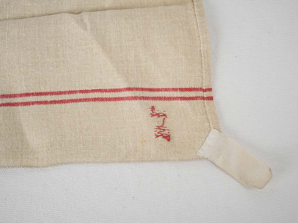 Antique Twin Red Stripe Towel