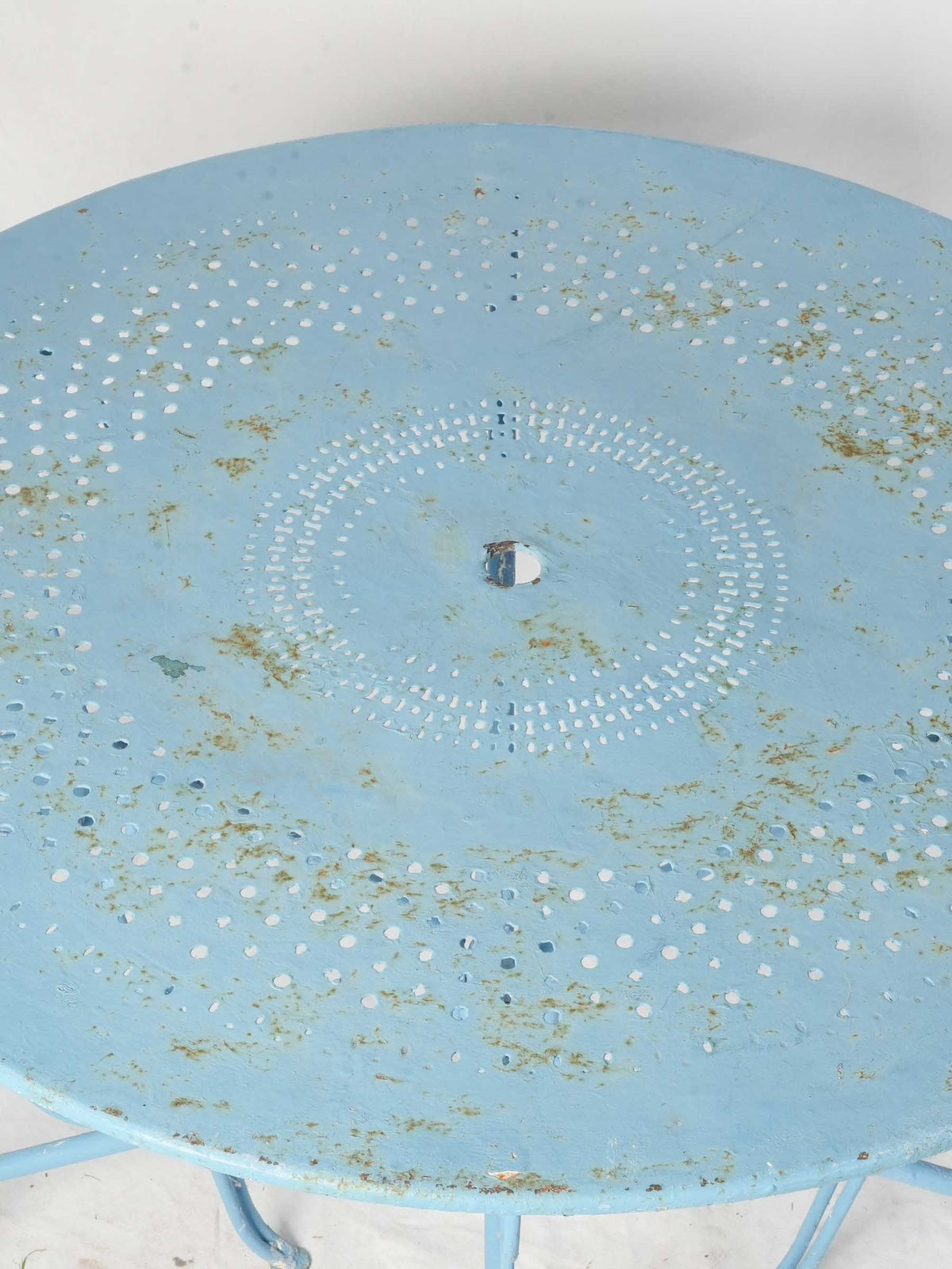 Joyful bright blue table set