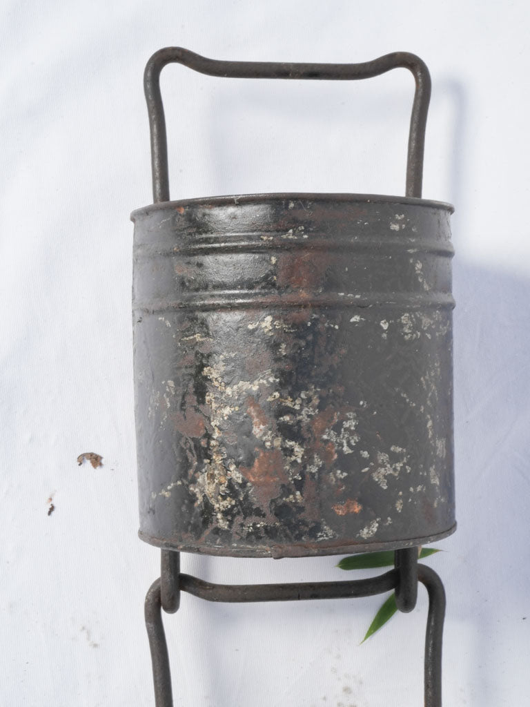 Authentic removable bucket rack