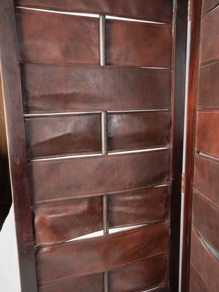 Tactile French paravent from 1980s