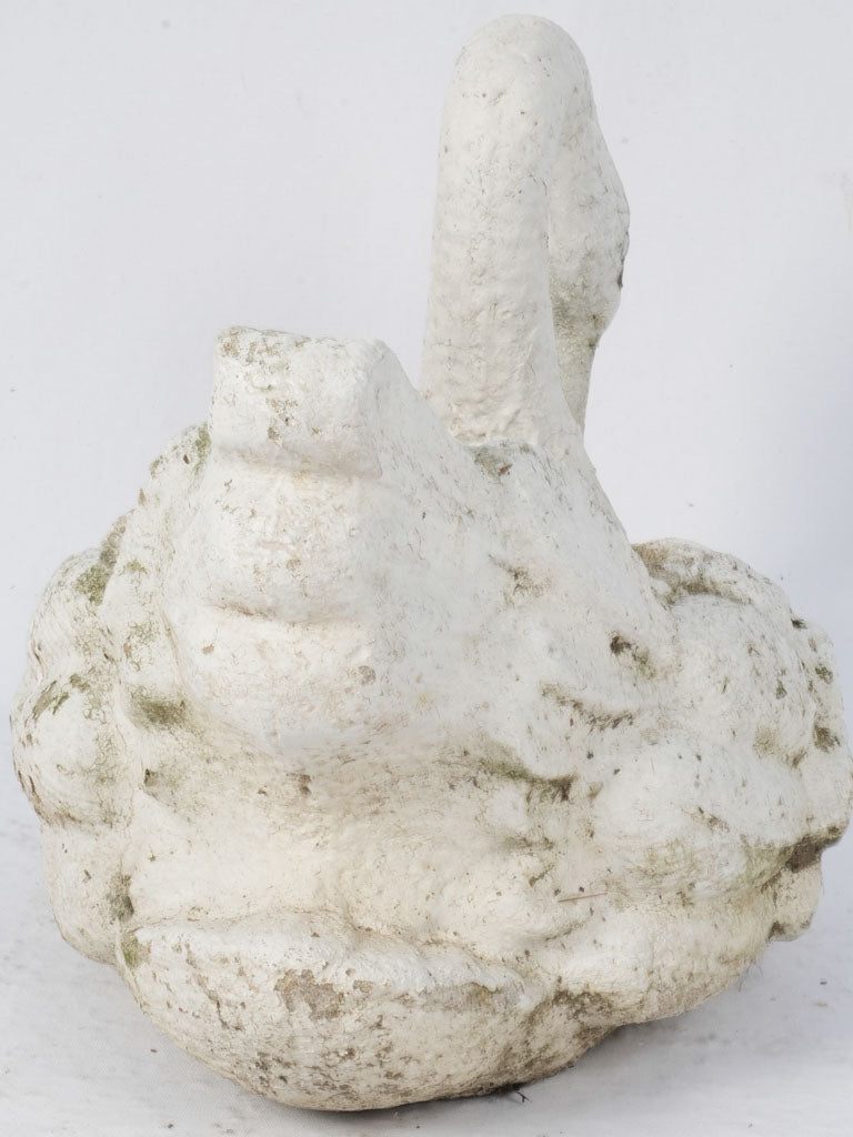 Elegant swan garden sculpture