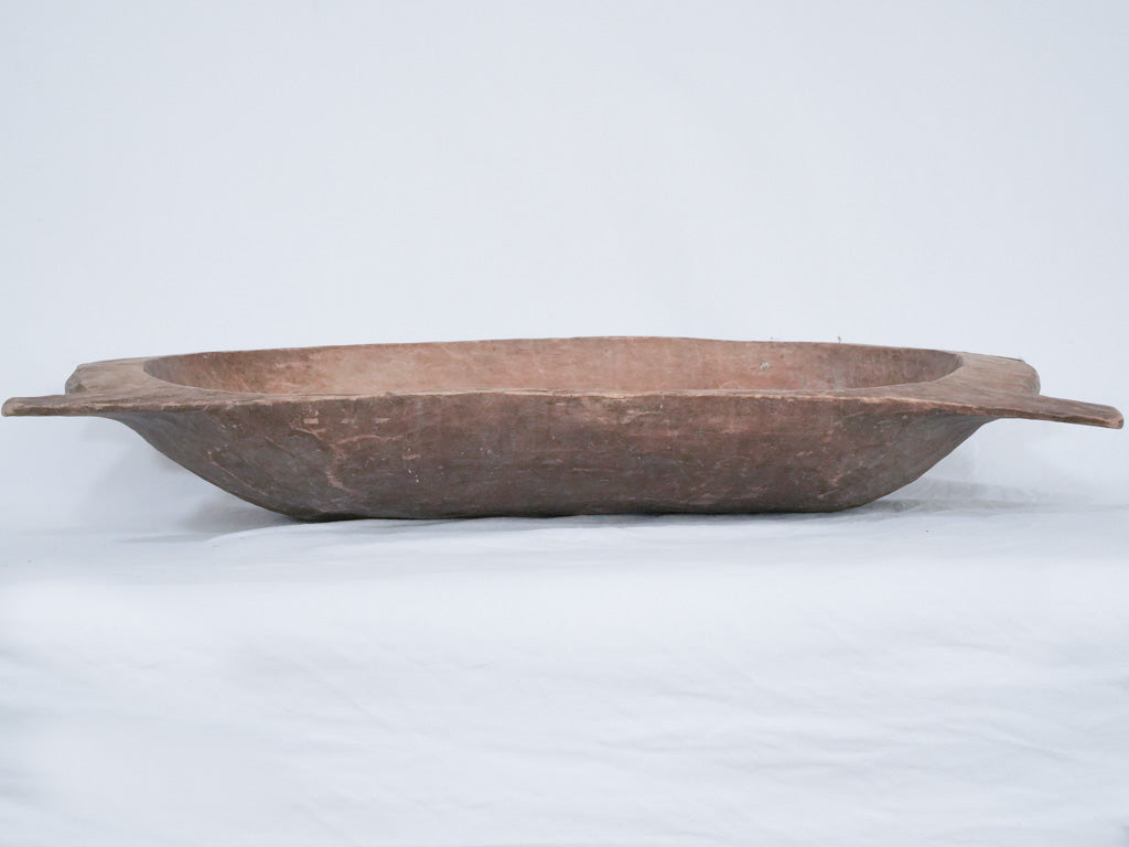 Ornate, Aged, French Beechwood Trough Bowl