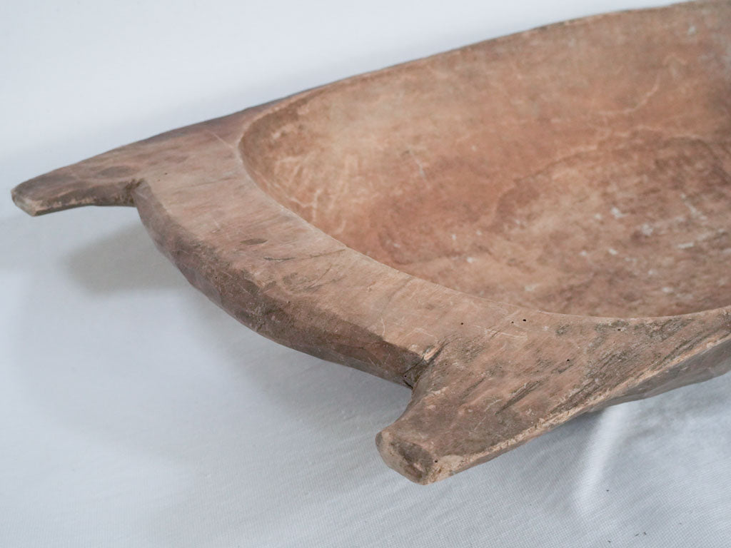 Charming, Antique, French Wooden Dough Bowl