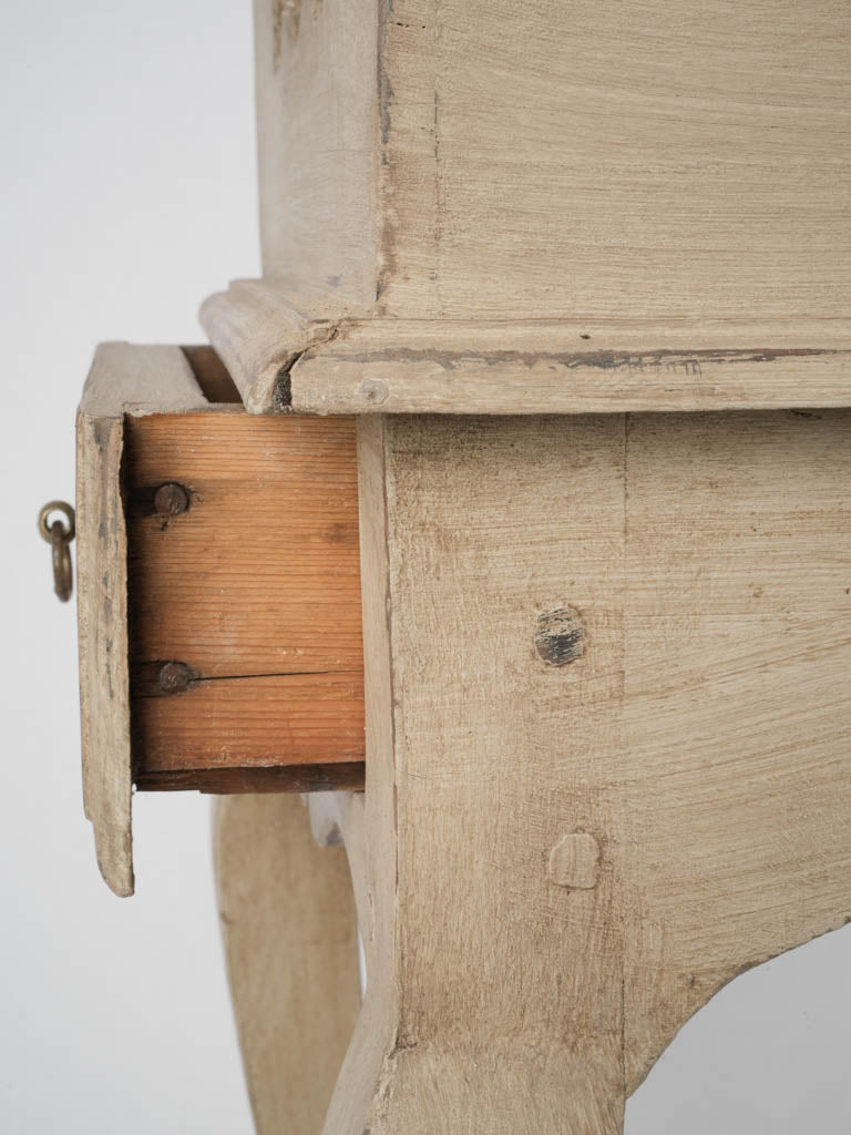 Exquisite aged cutout nightstand