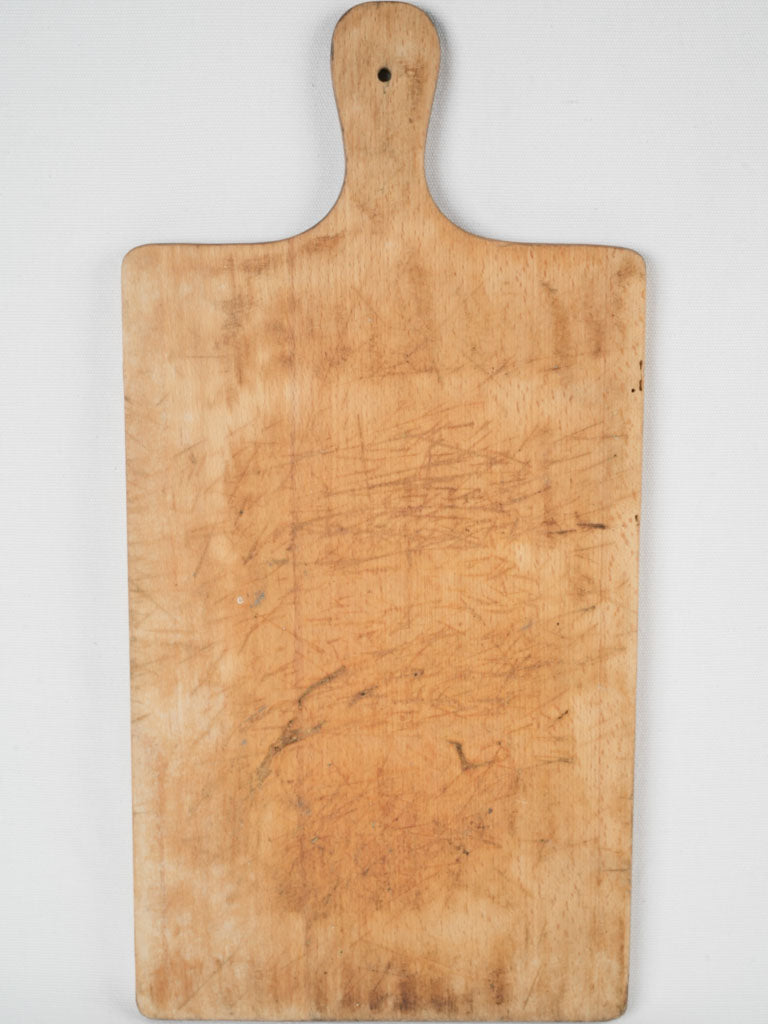 Vintage French yellow wood cutting board