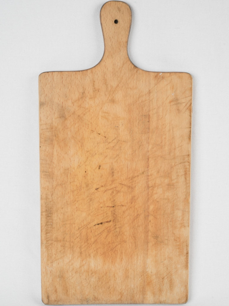 1940s French rectangular wood chopping block