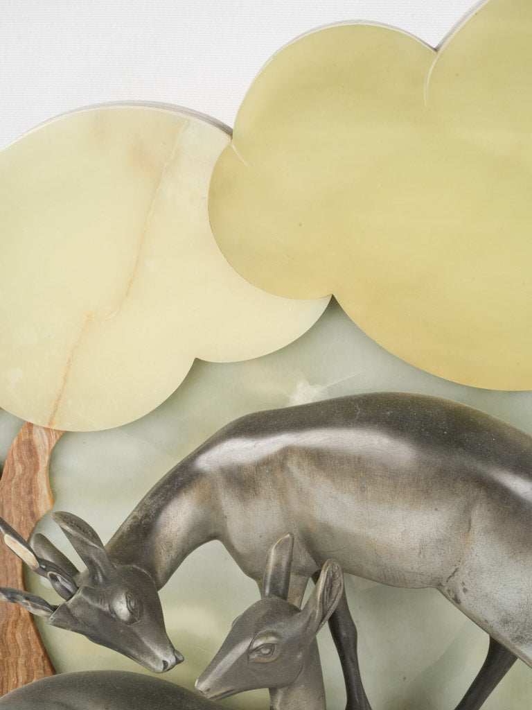 Graceful curved horn deer