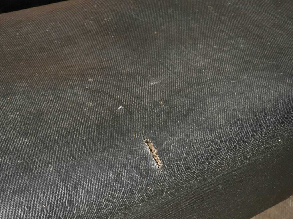 Period horsehair-stuffed benches