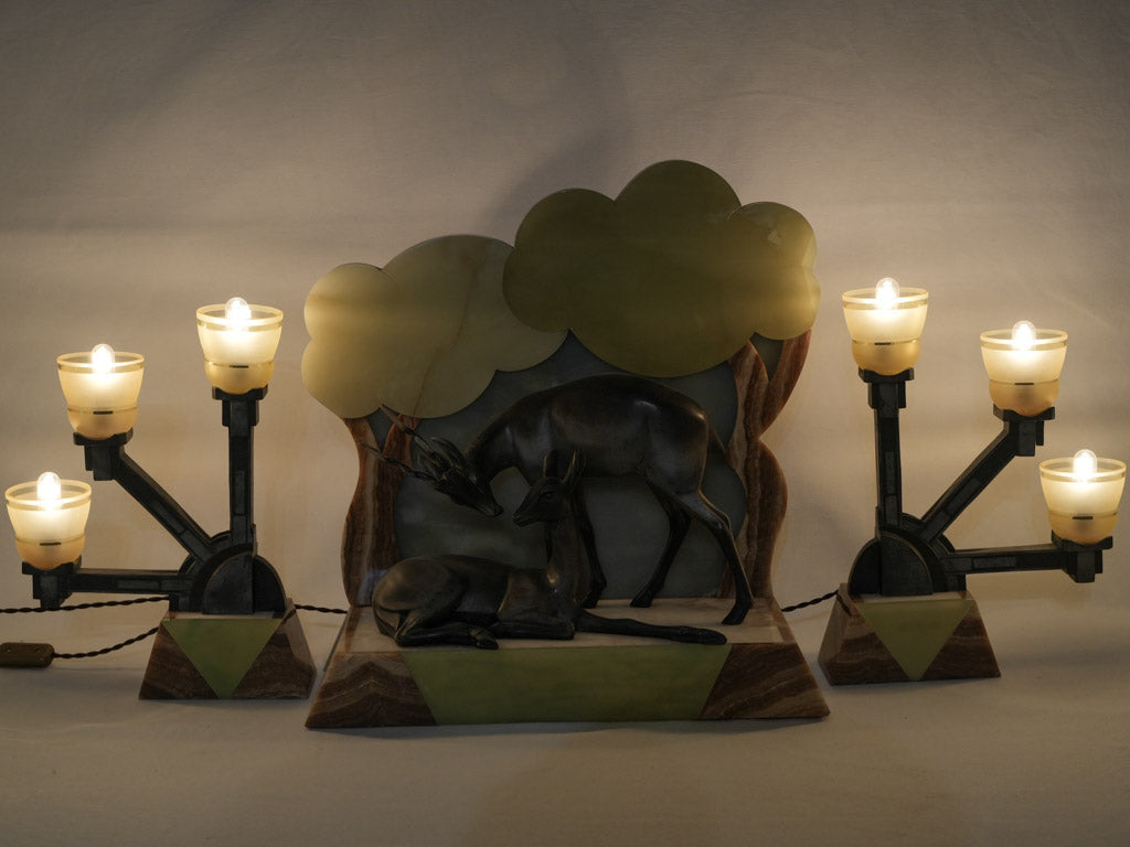 Classic and contemporary mantel piece