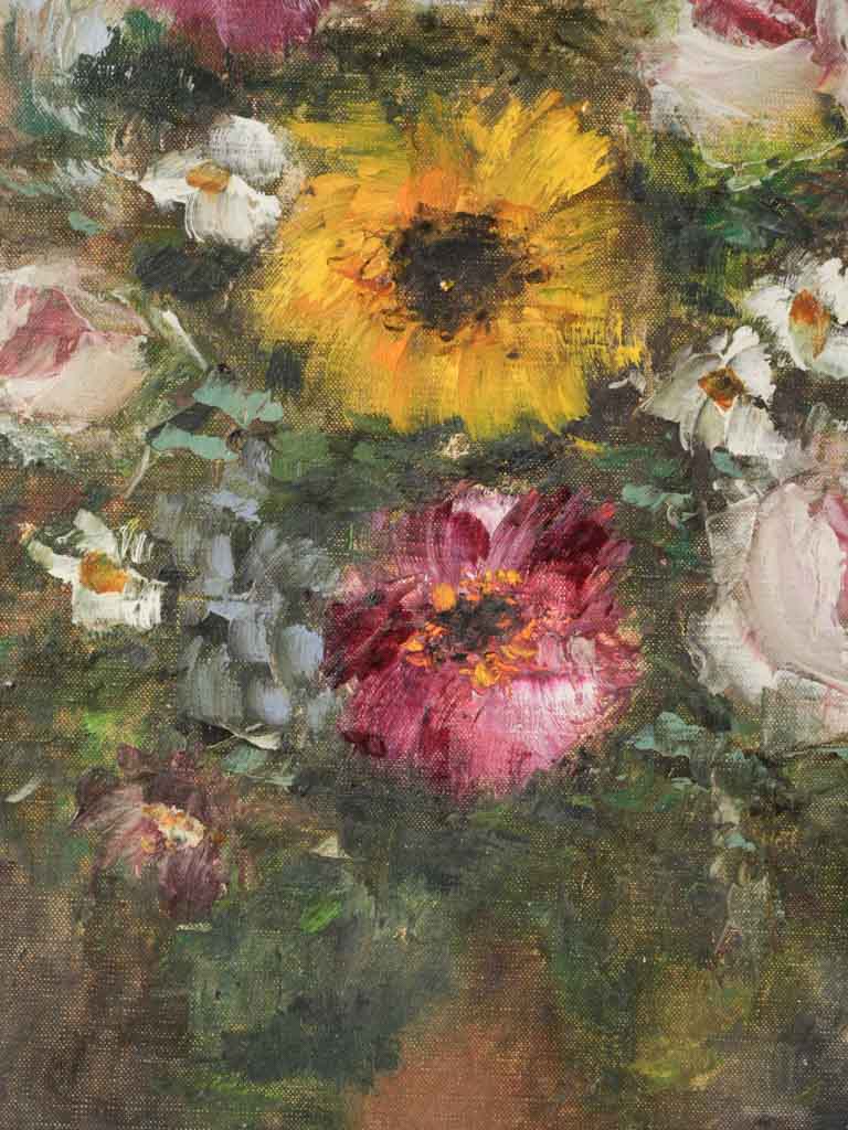 Rustic hand-painted frame artwork
