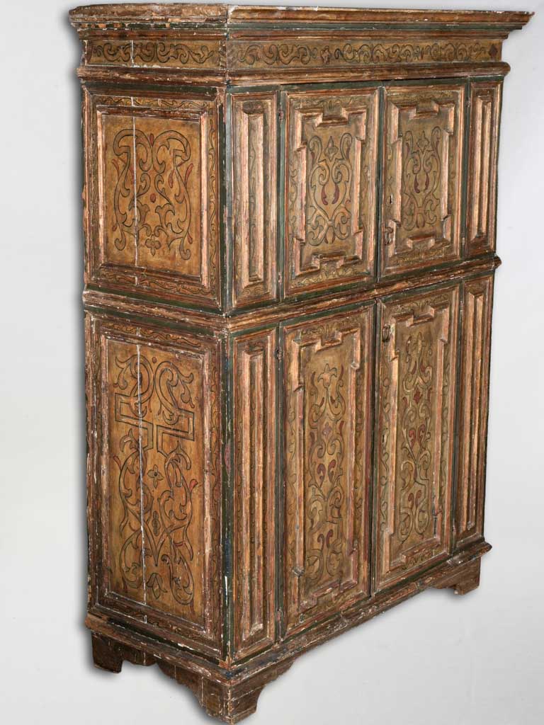 Historic foliate motif armoire