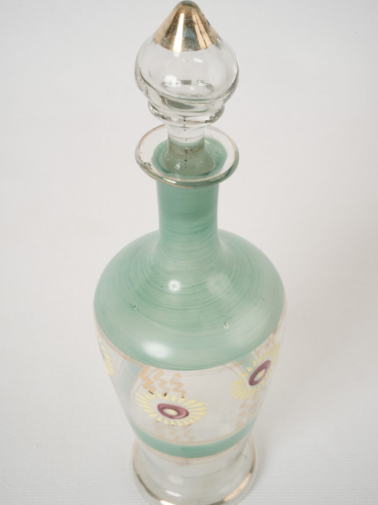 Nostalgic French enamel decanter collection