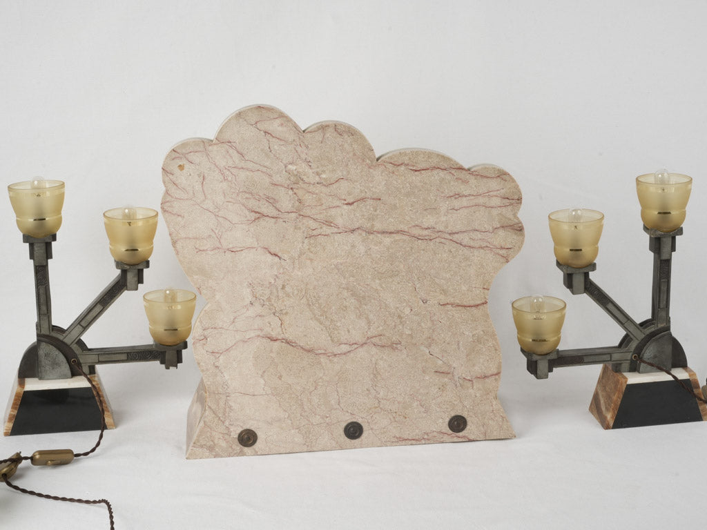 Timeless elegance mantel garniture