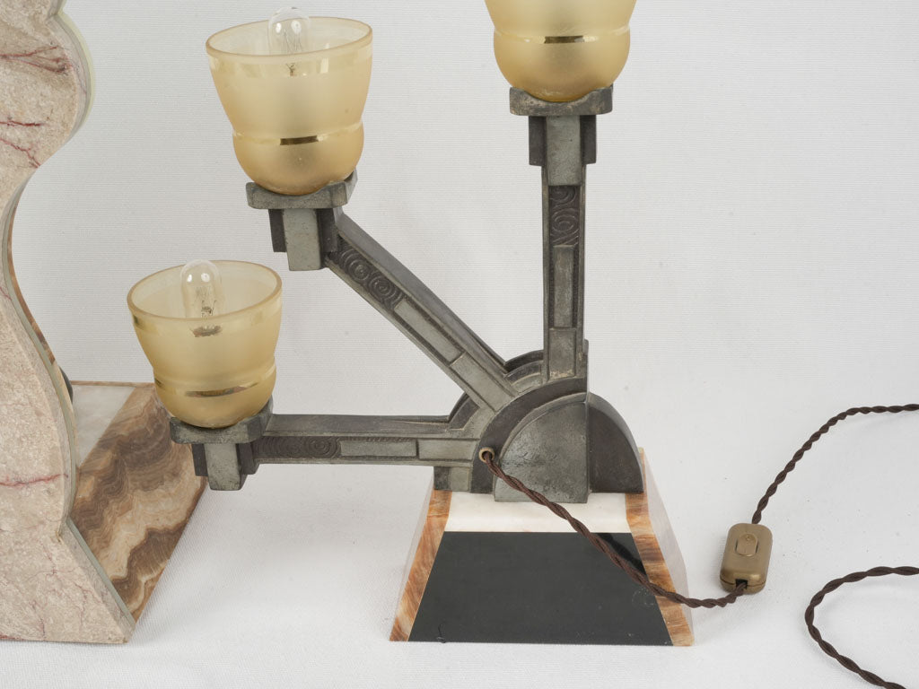 Exotic material Art Deco set